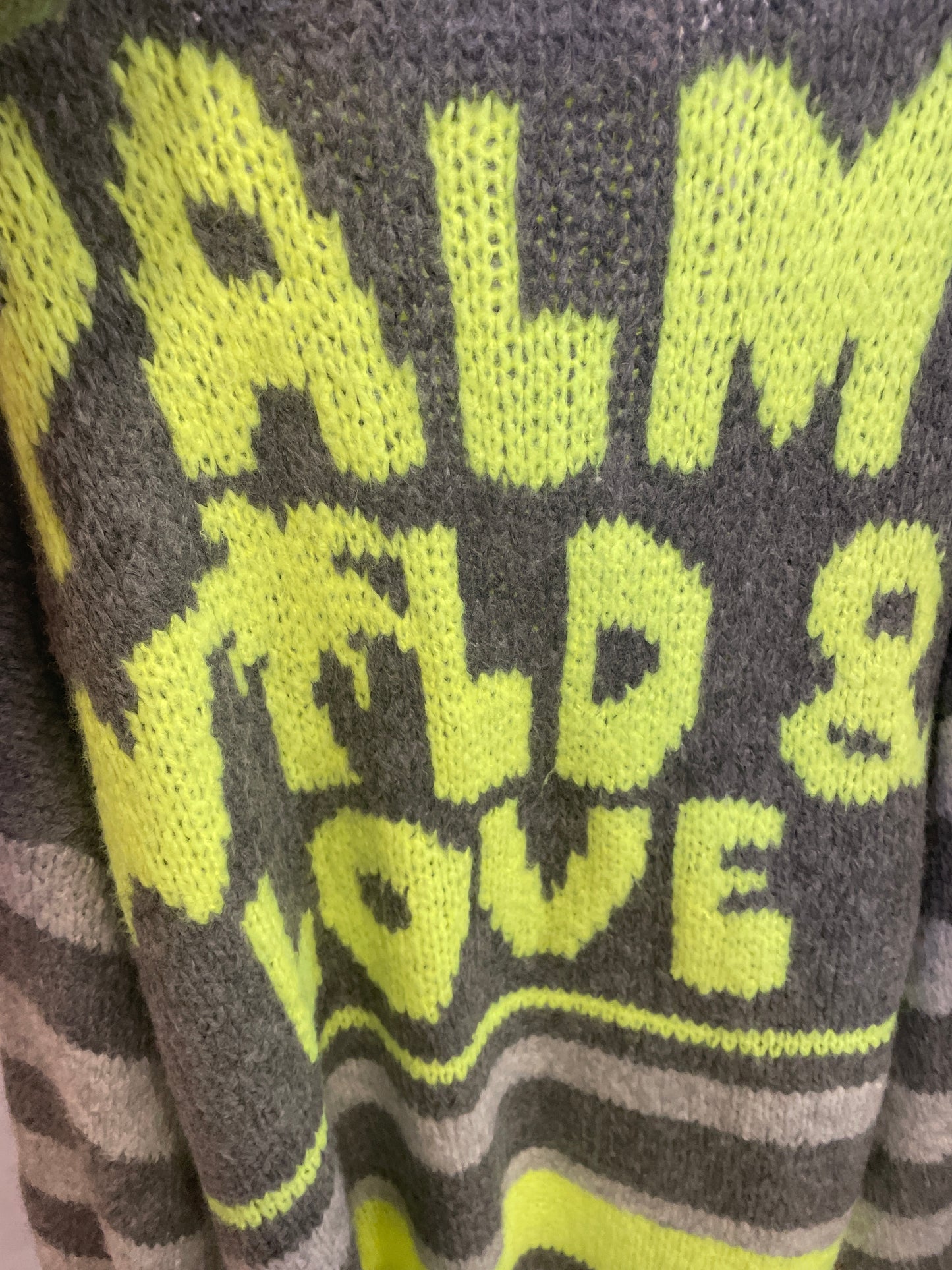 Gilet long fluo gris et jaune