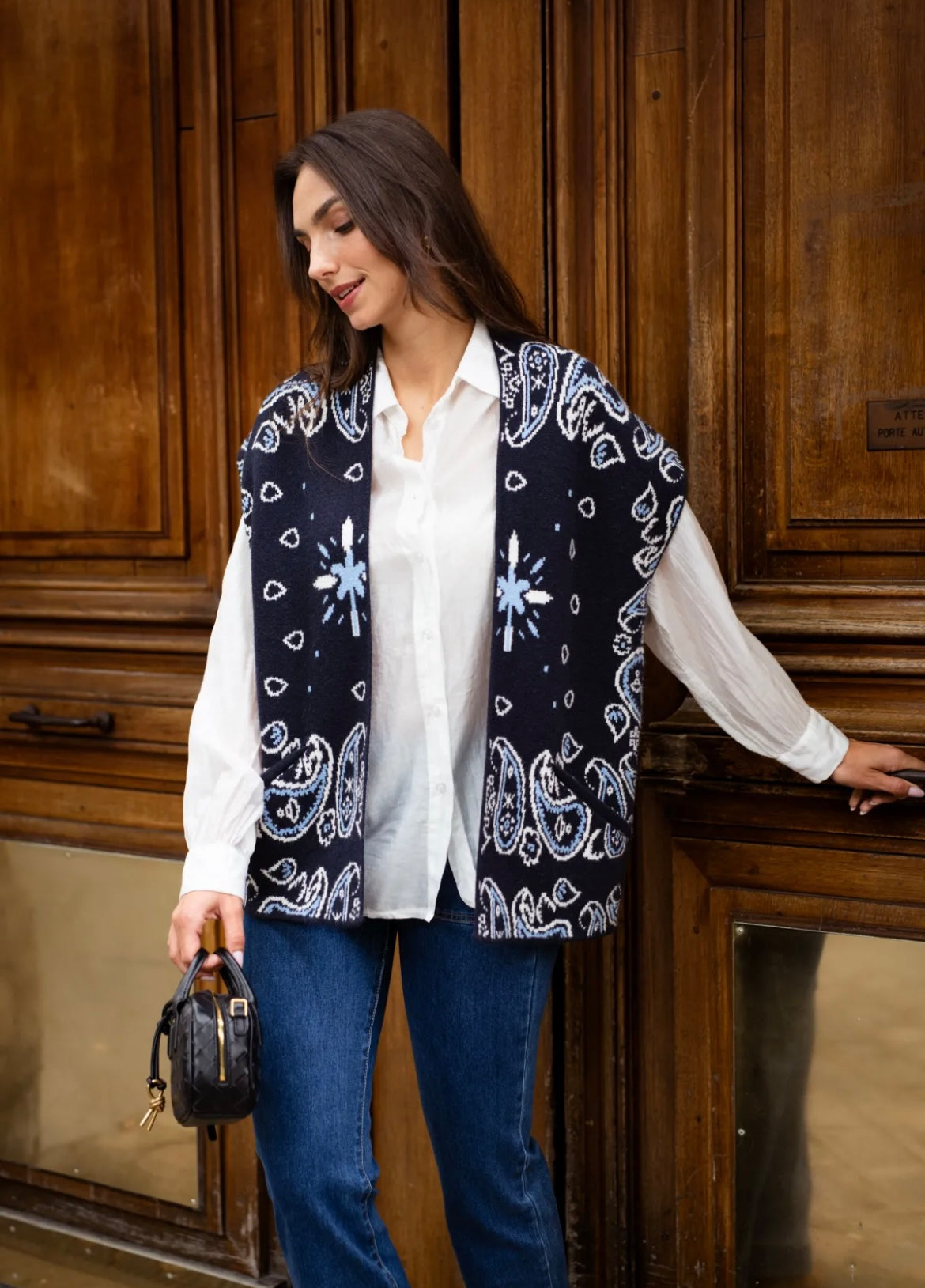 Gilet sans manches Bandana ROSE