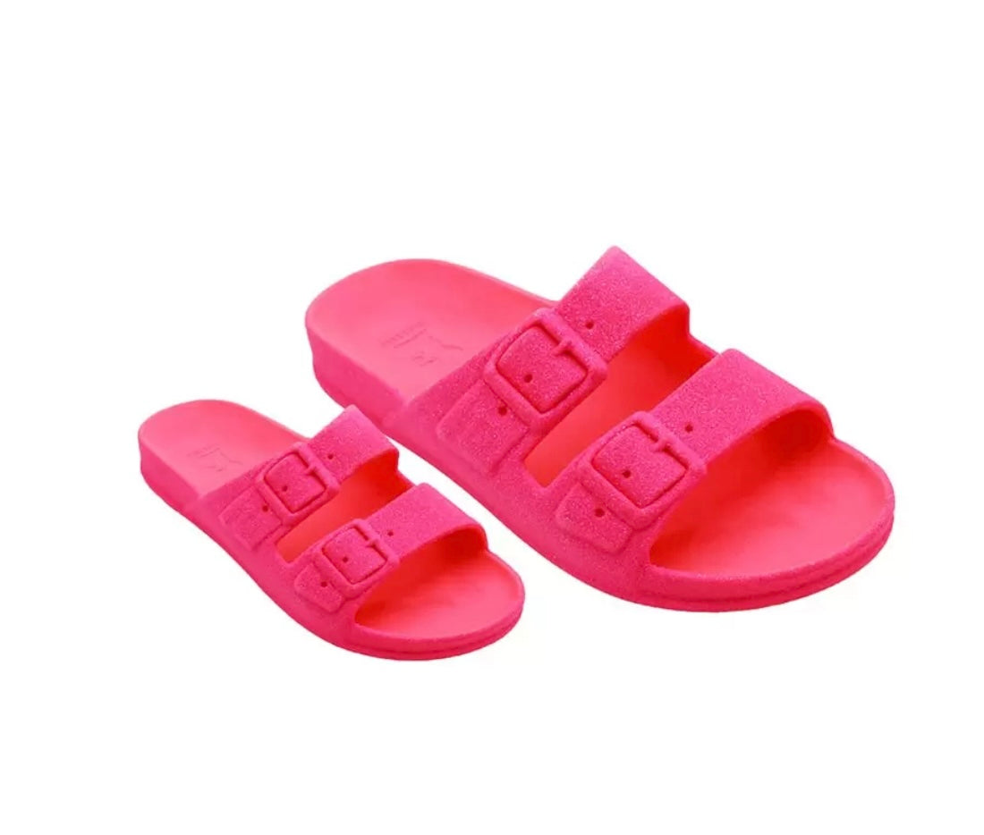 Claquette NÉON punk fluo MAMAN et FILLETTE