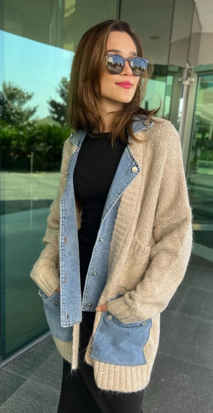 Veste Mila lainage et jean